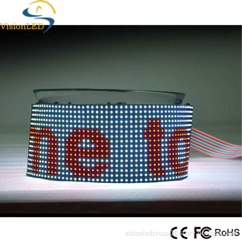 indoor full color RGB P7.62mm flexible LED scrolling message signs